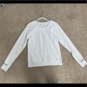 White Lululemon Water Resistant Long Sleeve Shirt